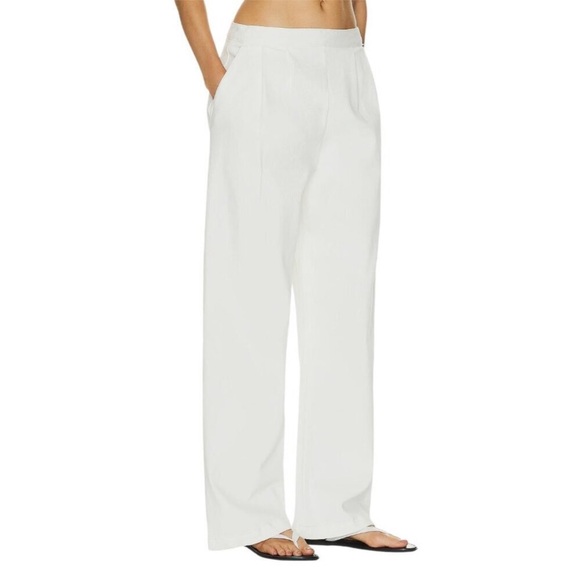 New Enza Costa Soft Touch Pleated Wide Leg Pant in Undyed - Picture 5 of 14